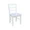International Concepts Set of 2 Madrid Ladderback Chairs, White C08-2P - alternate 3